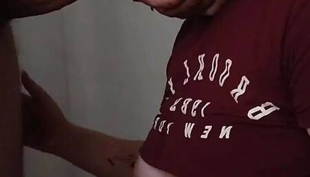 A YOUNG RUSSIAN SLUT WITH BIG TITS SUCKED COCK ON THE FIRST DATE AND GOT A LOT OF CUM ON HER FACE. HOMEMADE AMATEUR