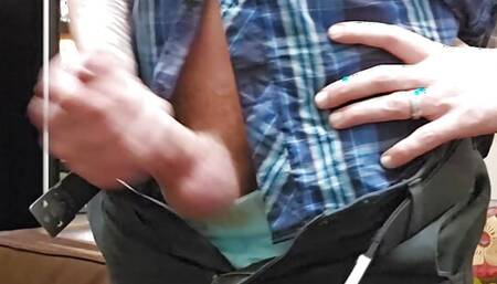 FIXED johnholmesjunior in risky public hotel lobby solo show huge cum load