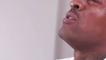 Interracial anal mature BBC banged at home after asseating