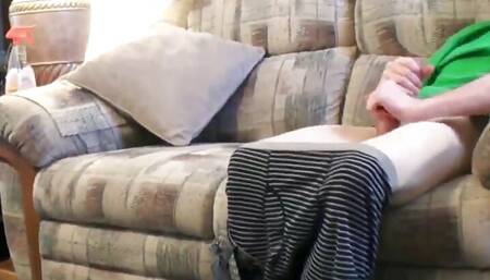 My Cougar BBW Stepmom Helps Me Masturbate