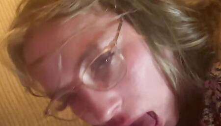 Hubby catches his BBW fucking herself and joins in