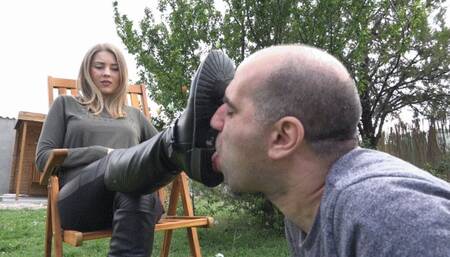 GABRIELLA - Nobody Quits - Riding Boots Worship And Public Humiliation 720p