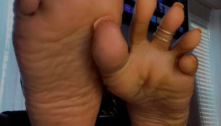 Oily work desk tease