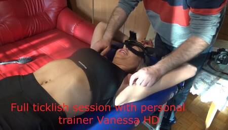 Full ticklish sesion with pesonal trainer Vanessa HD