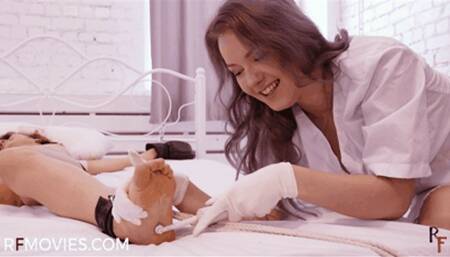 Medical Tickling of Elmira in a Spread Eagle Position + Four-Hand Tickle (HD 720p MP4)