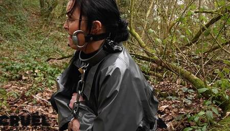 Misty captive handcuffed and chained perils - chained outside Part 2 *MOV*