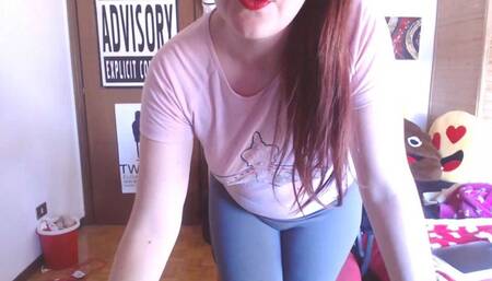 Beautiful Italian stepmom with sweet yoga pants has really wet orgasms 1080HD