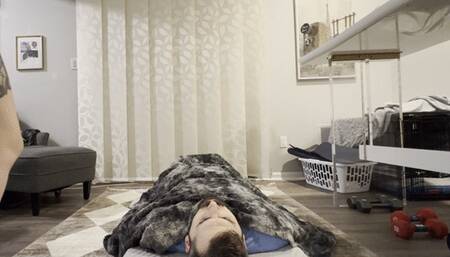 White String Thong Face Farting