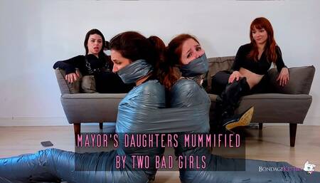 Two Sisters Mummified by Two Bad Girls - Spanish, WMV, HD720