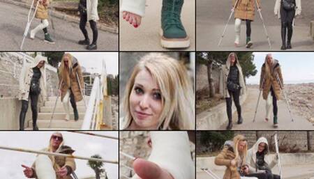 Jade LLC Crutching Struggle to the Promenade (in HD 1920X1080)