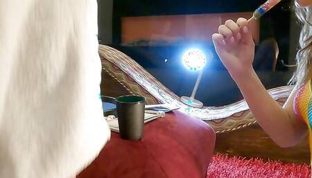 Two Girls One Guy Dice Challenge to Make Him Cum First with Two Incredibly Sexy Hot and Horny Sluts