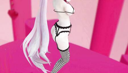 Megurine Luka Nude Dance Vocaloid Hentai Mmd 3D Black Eyes Color Edit Smixix