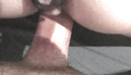 Metal object up her ass moves in-and-out with my dick - Hotwife917