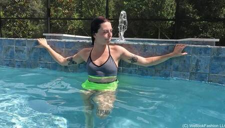 Kilo - Water Workout wearing a Nike Pro Set