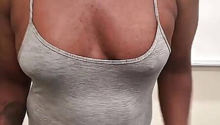 Titty Play with Blackflowers