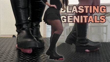 Blasting Genitals in Black Riding Boots - (Edited Version) - TamyStarly - Cock Crush, Trample, Crushing, Trampling, Bootjob, Shoejob, Ballbusting, CBT, Stomp, Footjob