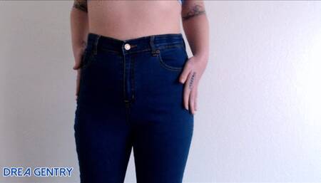High Waist Blue Jeans Worship