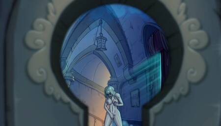 Peeping through a Keyhole at a slutty Ghost - Innocent Witches Gameplay