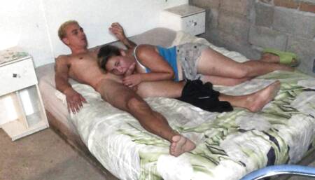 I Dare My Wife to Make Me Cum She Ends up Giving in and I Fill Her Mouth with Cum and It Makes Her Disgust