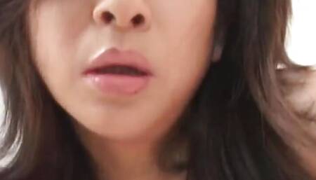 Cock sucking asian MILF in POV