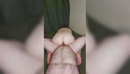 BBW Ride Big White Cock Reverse Cowgirl