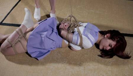 SUSPENDED SCHOOLGIRL IN ROPES (FHD)