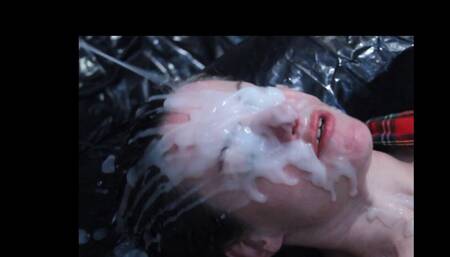 More FAKE, I repeat Fake cum. Big Bukkake-like Facials for those with imagination