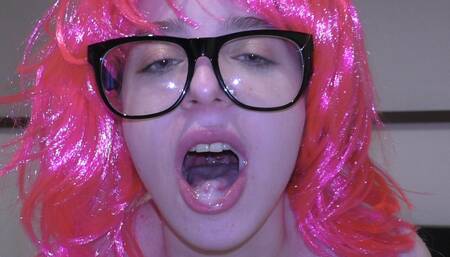 BOOKWORM BLOWJOB PRINCESS LOVES CUM IN MOUTH