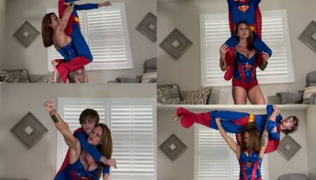 SuperMilf Teaches SuperBoy to Fly