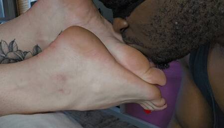 Interracial Sole Worship