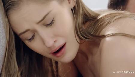 Passionate erotic action with a perfect blonde