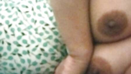 my fan asked to take a video of my melons when I in bed