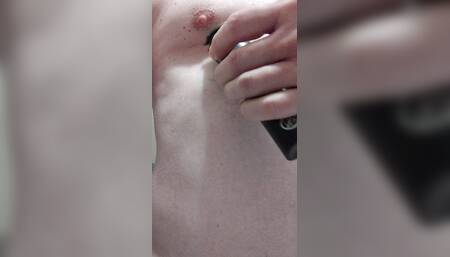 Tits shaving
