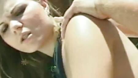 Sexy 18yo Brazilian Girl gets fucked Outdoors