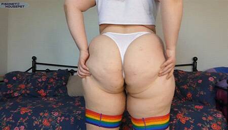 White Thong Ass Worship JOI