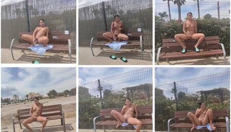 In public I play with my pussy I like to masturbate with the dildo