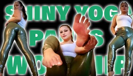Shiny Yoga Pants Worship! - HD MP4 1080p Format