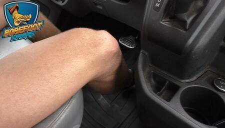 blakestar drives his van in socks and barefoot