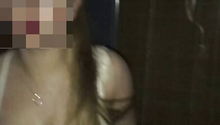 Just being naughty and horny in public, almost got caught, fucking in car
