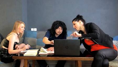 Tiny dick job interview with a wet blowjob for him