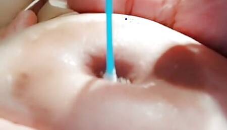 fucking my nipples with cups