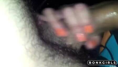 Portuguese blowjob insede the car