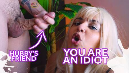 Brazilian hotwife sucking in front of you, cuckold - Roleplay