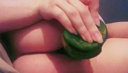 Playing with my weird dildo