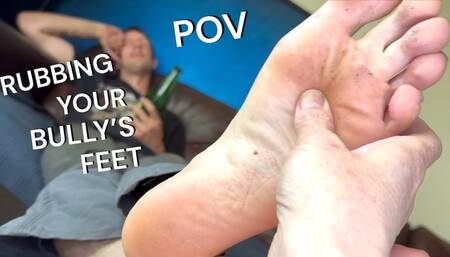 Your Bully Makes You Rub His Stinky Feet POV