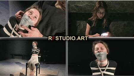 Little Agness - Urban Explorer Caught - Tied to a Chair, and Gagged with Her Own Dirty Socks (UHD 4K MP4)