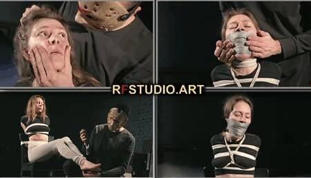 Little Agness - Urban Explorer Caught - Tied to a Chair, and Gagged with Her Own Dirty Socks (FULL HD MP4)