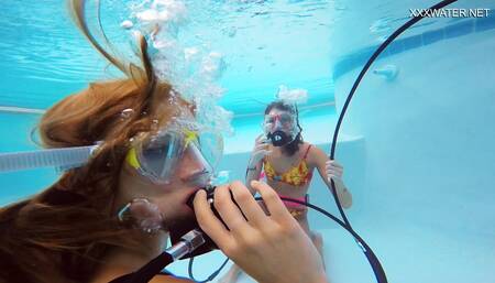 Katya Nakolkina cute blonde underwater