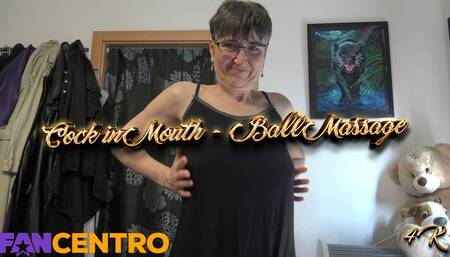 Cock in Mouth - Ball Massage