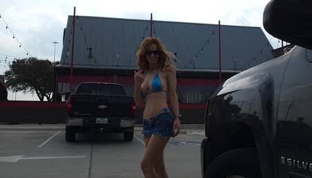 UNCUT SLUTY BBC MASTURBATION ON PUBLIC SLIDE